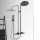 Ideal Standard Shower system Standard Ceratherm T25 hand shower, overhead shower Ø 200 mm and thermostat black matt NEW