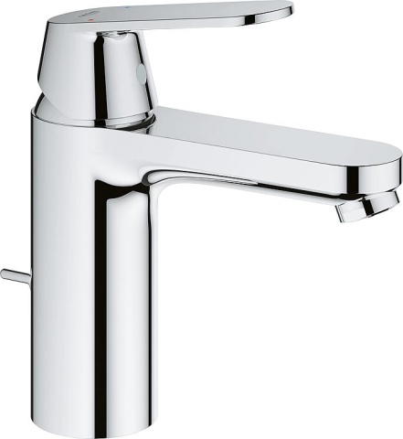 GROHE Mitigeur de lavabo Eurosmart Cosmopolitan M-Size Saillie 123 mm chromé Push-Open Ecoulement NOUVEAU