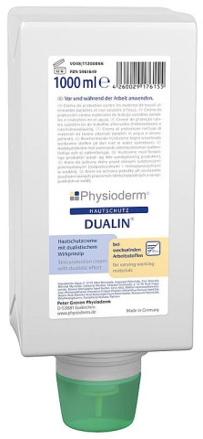 Physioderm Crema protettiva per le mani Dualin 1l Bottiglia Vario NUOVO