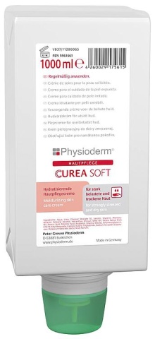 Crème de protection et de soin pour la peau Physioderm Curea Soft 1l Varioflasche NOUVEAU