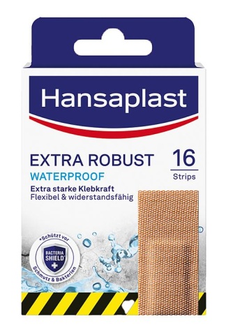 W.Söhngen Plaster do ran Hansaplast EXTRA ROBUST Paski 2,6 x 7,6 cm 16 sztuk NOWOŚĆ