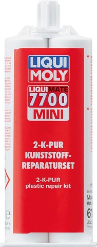 LIQUI MOLY 2-K-PUR plastic reparatieset MOLY Liquimate 7700 mini 50ml dubbele cartridge NIEUW