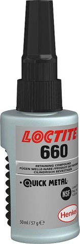 LOCTITE verbindingslijm hoge sterkte (NSF) 660, 50ml accordeonflesje NIEUW