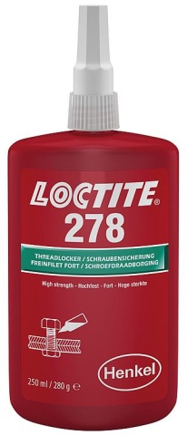 LOCTITE Screw Locker alta resistencia / resistente a las vibraciones 278 verde, frasco dispensador 50ml NUEVO