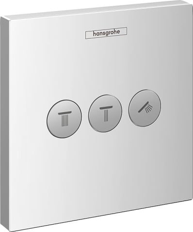 hansgrohe ShowerSelect valvola di intercettazione a scomparsa set completo 3 consumatori cromo NUOVO