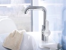 HANSA Mitigeur de lavabo Hansaprimo Saillie 142 mm chromé Bec pivotant sans vidage NEUF