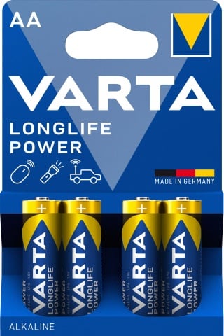 Varta Cons.Varta Longlife Power Mignon Alk-Man 1,5V 4906 Blister 4 NUOVO