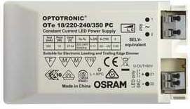 LEDVANCE OPTOTRONIC LED-omvormer 350mA 18W dimbaar Ote 18/220-240/350PC NIEUW