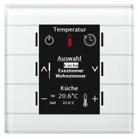 MDT technologies Glas Bedienzentrale Smart mit Farbdisplay,ws BE-GBZW.01 NEU