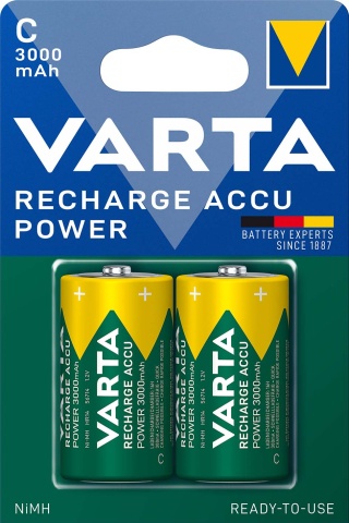 Varta Cons.Varta Recharge Accu Power C 1.2V/3000mAh/NiMH 56714 Bli.2 NEW