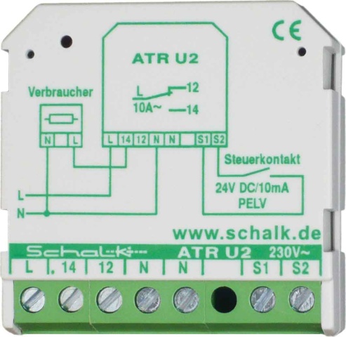 Relè di disinserimento Schalk attivo 1W, 230VAV/24VDC PLEV ATR U2 NUOVO