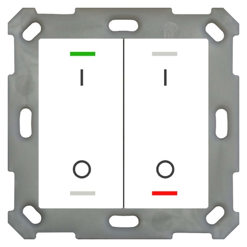 MDT technologies Push-button Light 55 2-fold RGBW,rws/glä,schalt. BE-TAL5502.B1 NEW