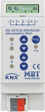 MDT technologies Actuador de persiana de 2 pliegues REG, 10A, 230VAC JAL-0210.02 NUEVO