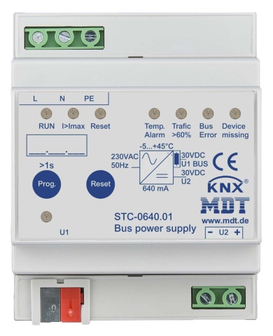 MDT technologies Bus power supply 4TE, REG, 640mA STC-0640.01 NEW