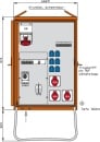 Walther Werke armadio di distribuzione 44kVA,2RCDs...