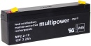 Multipower lead battery MP2,3-12, Pb 12V/2,3Ah Connector...