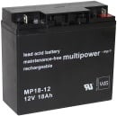 Batteria al piombo Multipower MP18-12, Pb 12V/18Ah...