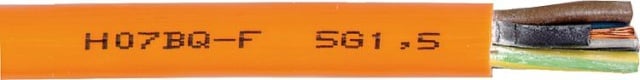 XBK-Kabel Schwere Gummischlauchleitung H07BQ-F 5 G x 6 mm² orange, Trommel 100m NEU