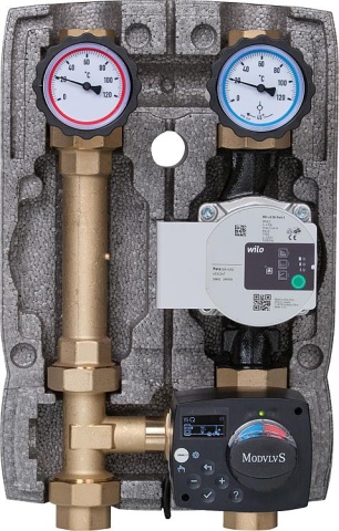 Evenes Set de charge combustible solide Easyflow Wood-Constant DN25, 20-80°C avec pompe Grundfos UPM3S AUTO 25-60 NEUF