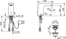 HANSA Sensor-Waschtischmischer Hansaligna Netzversion Ausladung 110mm chrom NEU