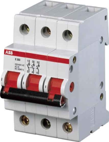 ABB Stotz S&J Interrupteur à encastrer 400V,63A E203/63G NEUF