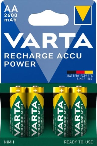 Varta Cons.Varta Ricarica Accu Power AA 1.2V/2600mAh/NiMH 5716 Bli.4 NUOVO