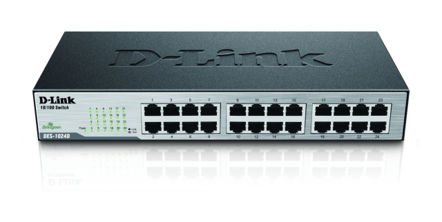 DLink Alemania Conmutador Ethernet de 24 puertos 24x10/100Mbit DES-1024D/E NUEVO