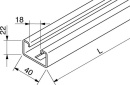 Rico C-Profile Rail 40x22x3000 16F2-3000-L NOWOSC