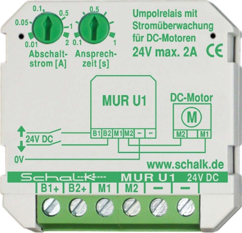 Relé de polaridad del motor Schalk 2A MUR U1 (24V DC) NUEVO