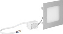 Heitronic LED-inbouwarmatuur, Nice, 3,5 W, hoekig zilver,...