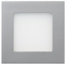 Heitronic LED-inbouwarmatuur, Nice, 3,5 W, hoekig zilver,...