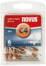 novus blind rivet A 4 X 6 CU 20ST NEW