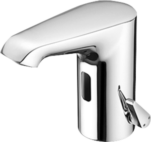 SCHELL washbasin mixer XERIS E HD-M projection 95 mm chrome with IR sensor battery operation NEW