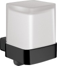 emco liquid soap dispenser loft glass part satin black,...