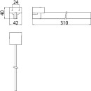 emco toallero loft brazo simple 310mm negro NUEVO