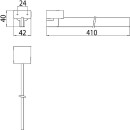 emco toallero loft brazo simple 410mm negro NUEVO