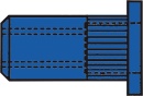 GESIPA Blindnietmuttern Stahl-geraendelt Kleinkopf M 4 x...