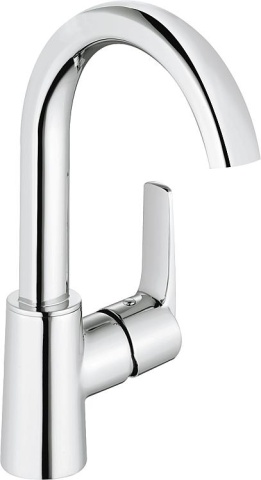 heinrichschulte washbasin mixer Alpha 300 swivel spout 150 mm projection chrome without pop-up waste NEW