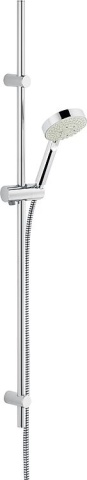 heinrichschulte shower set Ascona shower bar 600 mm, 5 spray types Ø 100 mm chrome NEW