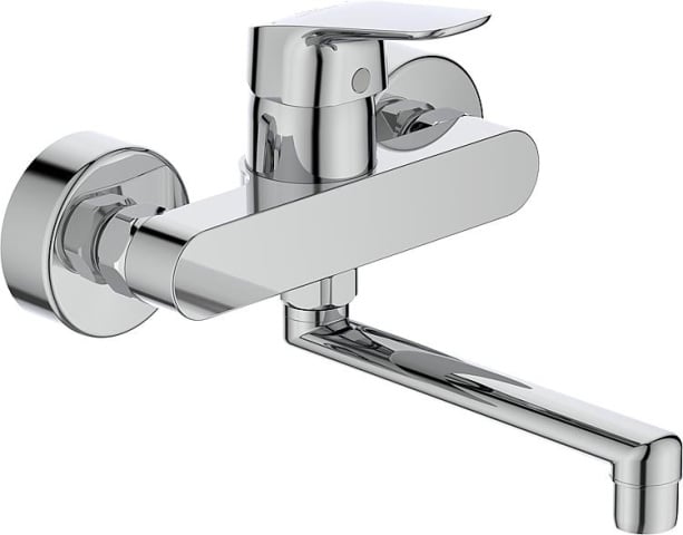 Ideal Standard Miscelatore per lavabo a parete Standard Ceraflex Sporgenza 207 mm cromo NUOVO