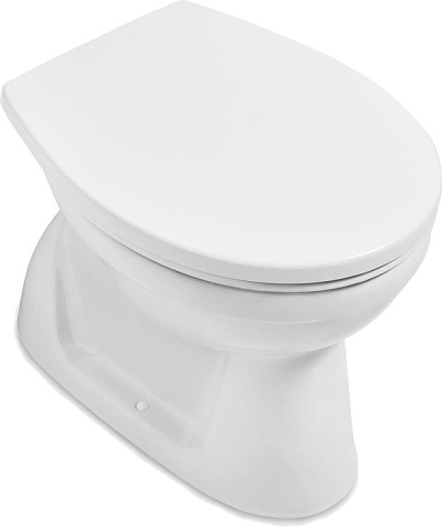 Villeroy & Boch WC sur pied à chasse deau profonde & Boch NEWO Sans rebord, sortie verticale NOUVEAUX