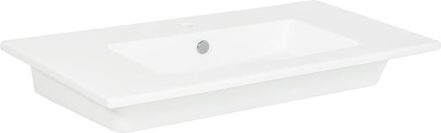 Lavabo Lipuda AxAxP: 810x150x460 mm 1 agujero cerámica blanco NUEVO