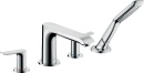 hansgrohe 4-otworowa bateria wannowa Metris Projection...