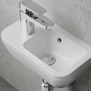 Vitra lave-mains Integra avec trou pour robinet 370 x 220 mm HL gauche avec trop-plein blanc NEUF