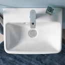 DURAVIT Lave-mains No. 1 l x h x p : 500 x 145 x 400 mm, avec vidage latéral, avec 1 cuvette, blanc NEUF