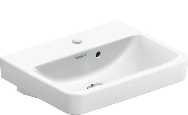 Lavamano DURAVIT n. 1 LxAxP: 450 x 140 x 350 mm, con vasca laterale. , w. 1 HL, bianco NUOVO