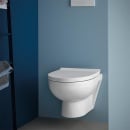 DURAVIT WC mural No.1 Compact, sans rinçage, largeur 480mm, blanc NOUVEAU