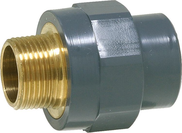 Bänninger PVC-U overgangsmofnippel AG Ø 25mm x DN 20 (3/4"") NIEUW