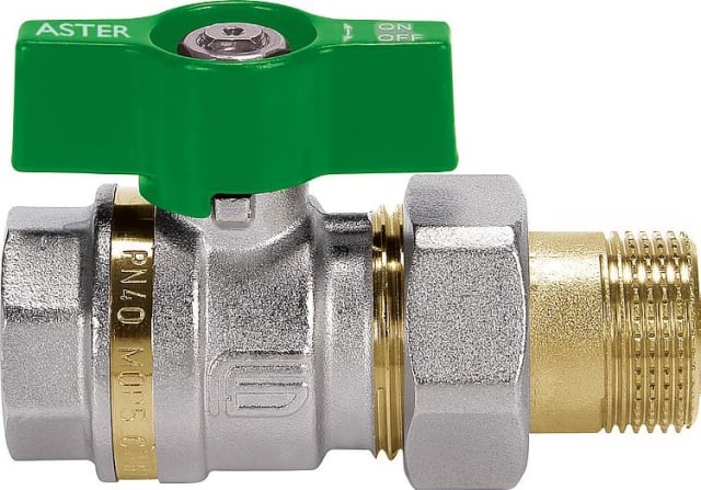 EFFEBI Robinet à bille pour eau potable en laiton Aster ACS FI/FE DN15 (1/2"") NEUF