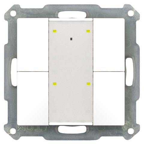 MDT technologies Drukknop 55 Plus 4-voudig zuiver wit/glanzend BE-TA55P4.G1 NIEUW